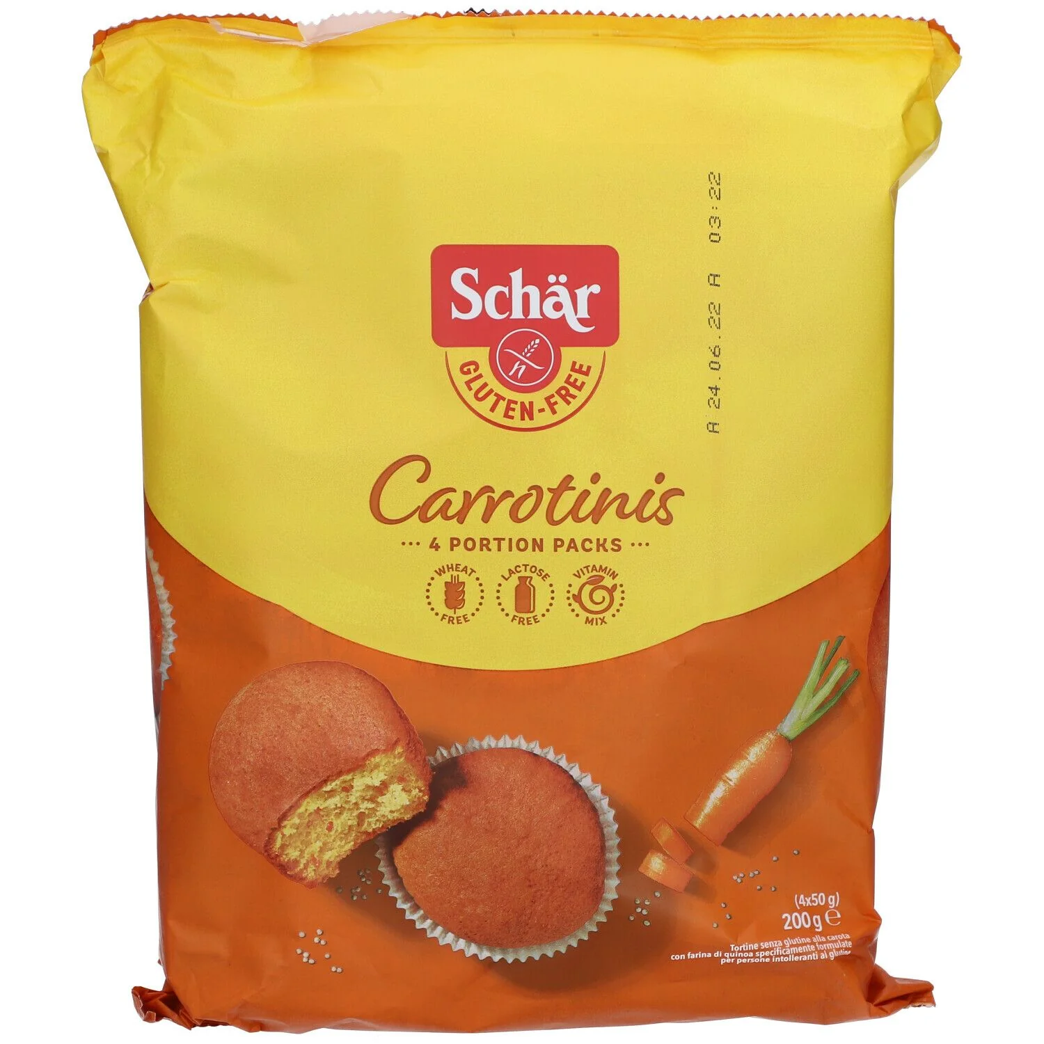 Schar Carrotinis Merendine Senza Glutine 4x50 g