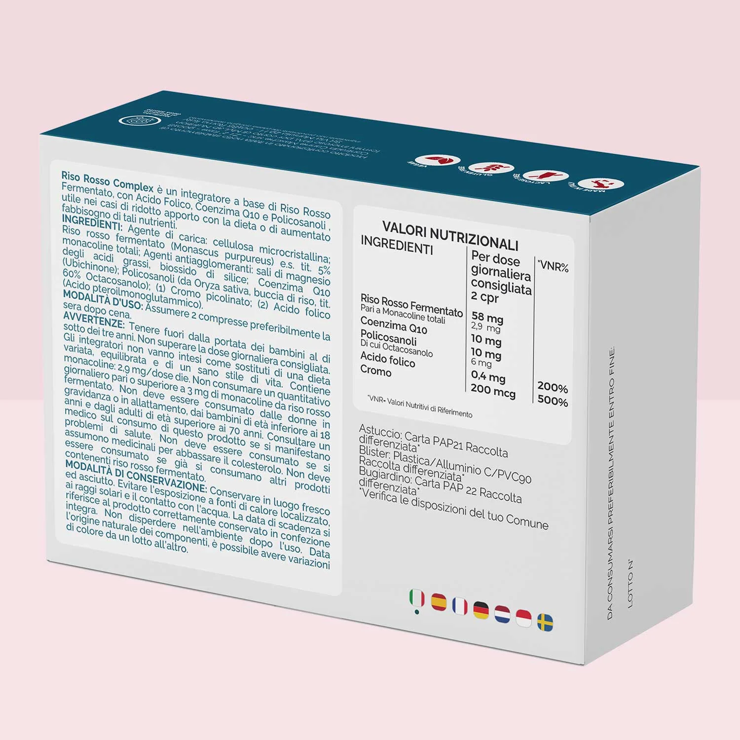 Nutracle Riso Rosso 160Cpr Benessere Cardiaco