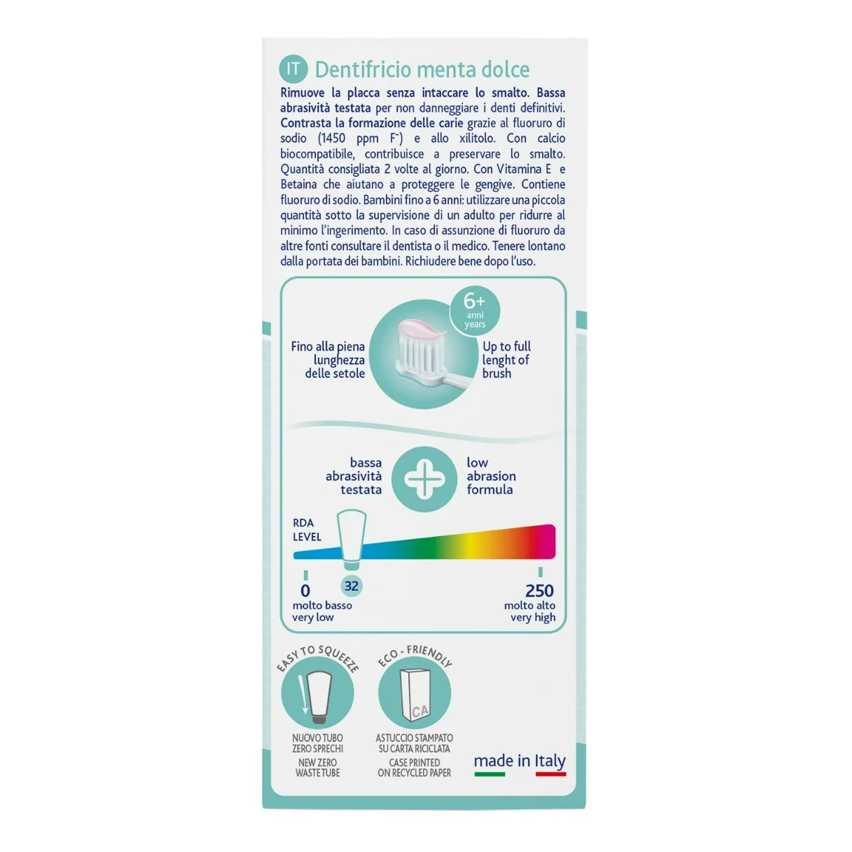 Chicco Dentifricio Menta Dolce 6A+ Dai 6 anni in su