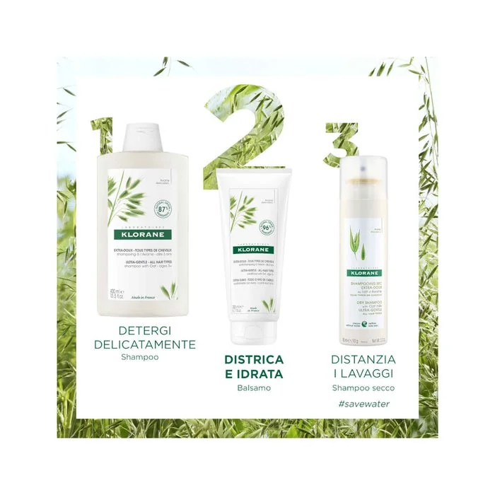 Klorane Balsamo All'Avena Bio Delicato Protettivo 200 ml Tutti i Tipi di Capelli