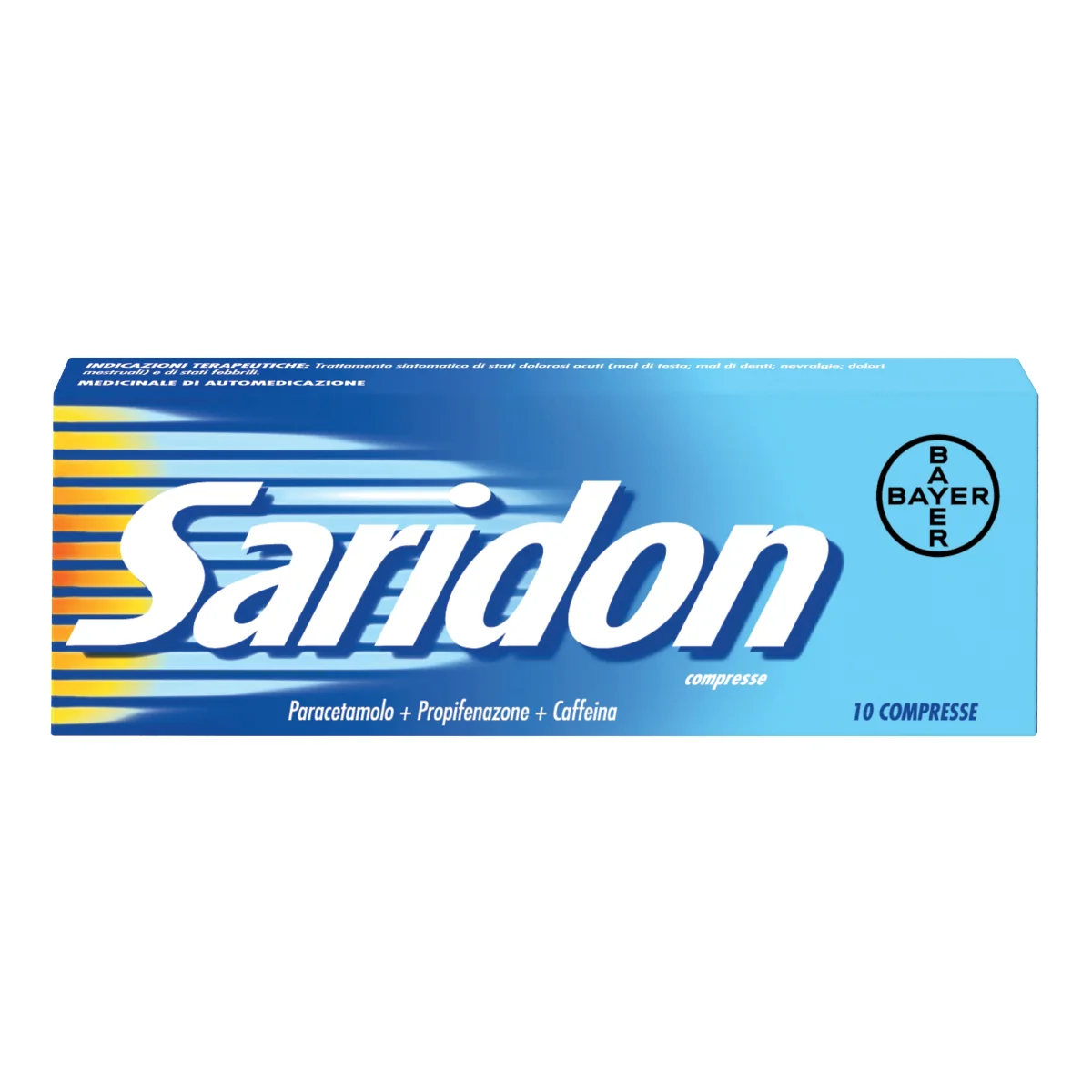 Saridon Paracetamolo Propifenazone 10 Compresse Antipiretico
