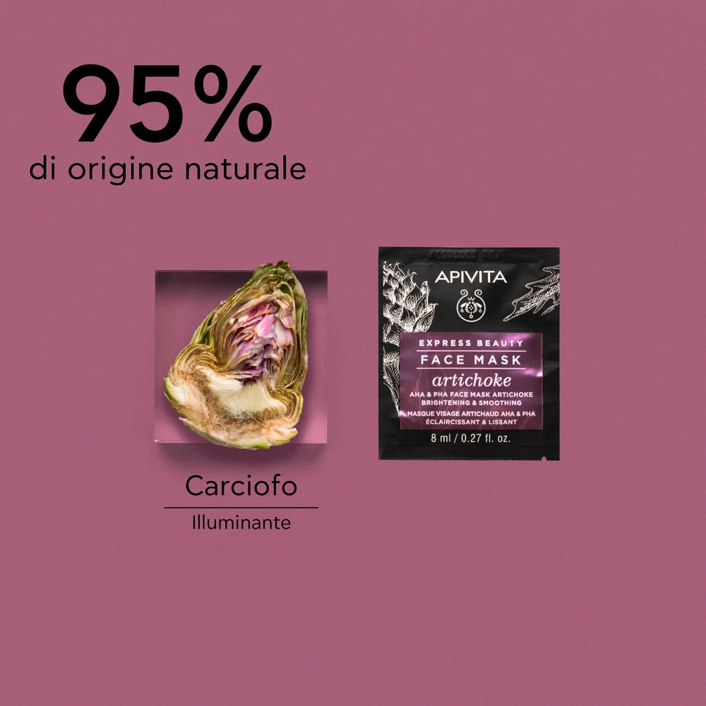 Apivita Express Artichoke 2 X 8 Ml 21 Maschera Viso Schiarente