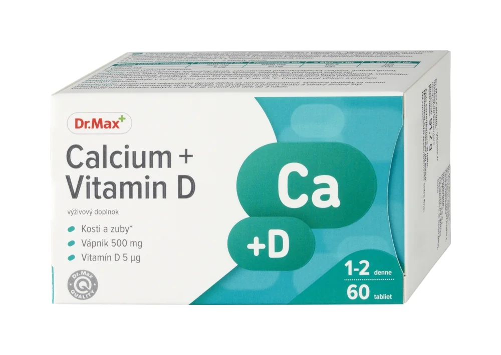 Dr. Max Calcio + Vitamina D 60 Compresse Benessere delle Ossa e delle Articolazioni