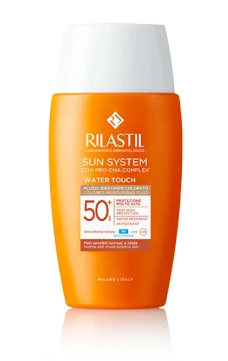 Rilastil Sun System Water Touch Color Fluido SPF50+ 50 ml Protezione solare uniformante colorata