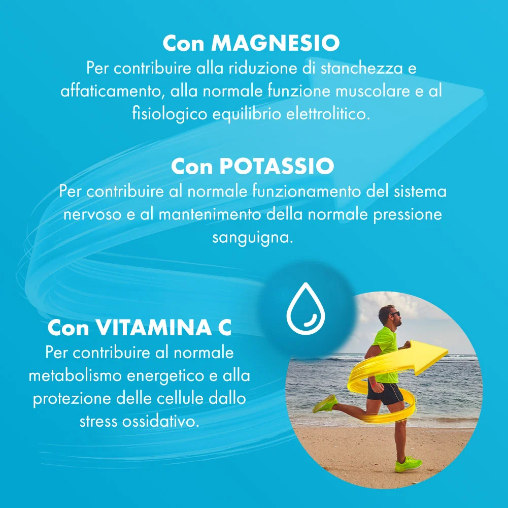 Sustenium Magnesio e Potassio 28 Bustine Contro Stanchezza e Affaticamento