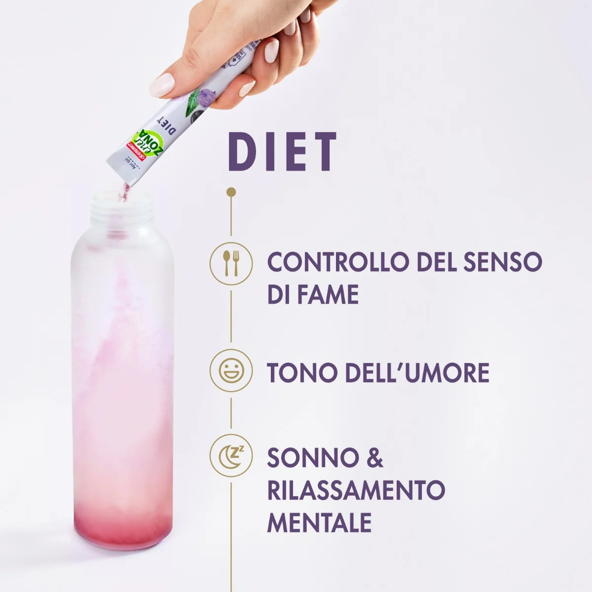 Enerzona Care Diet Frutti di Bosco 20 Bustine Controllo del Senso di Fame