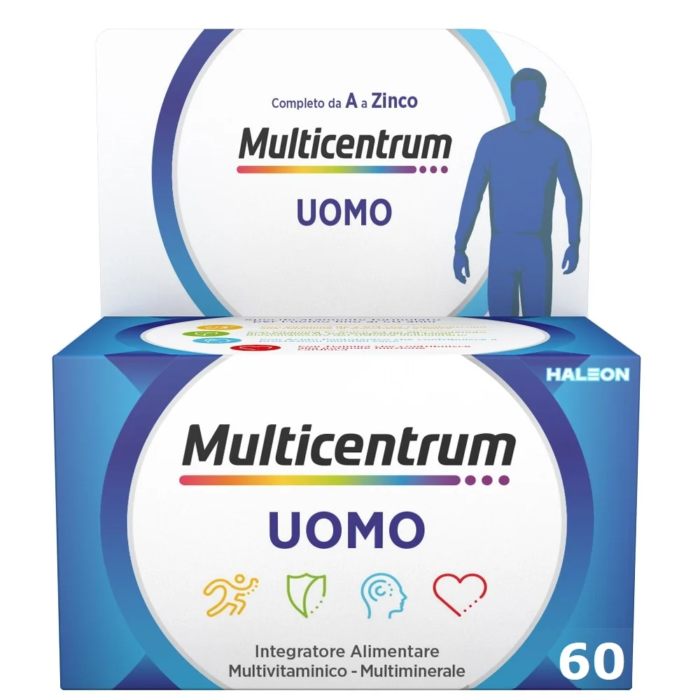 Multicentrum Uomo 60 Compresse Multivitaminico Uomo