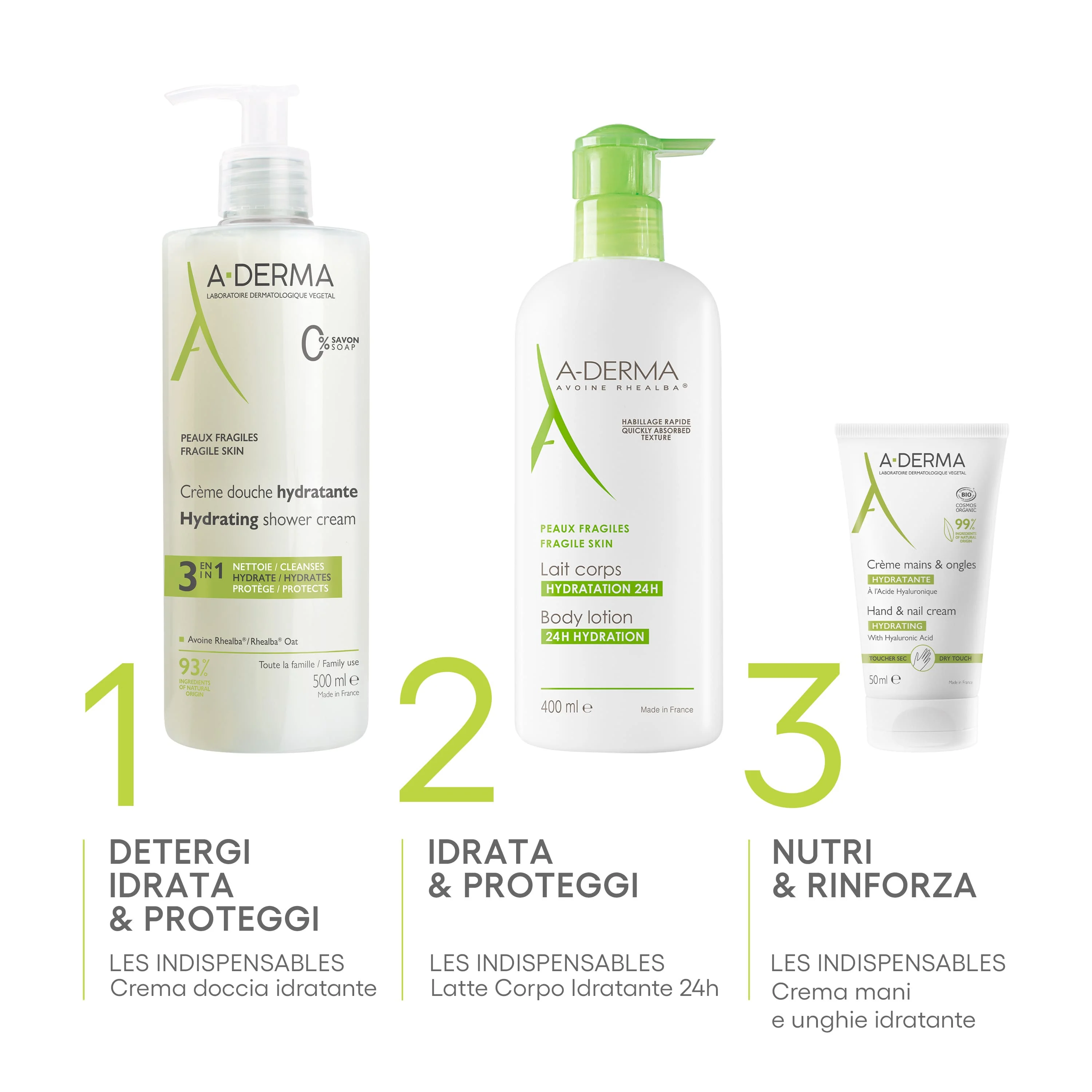 Les Indispensables Crema Doccia Hydra Protettivo 750 Ml