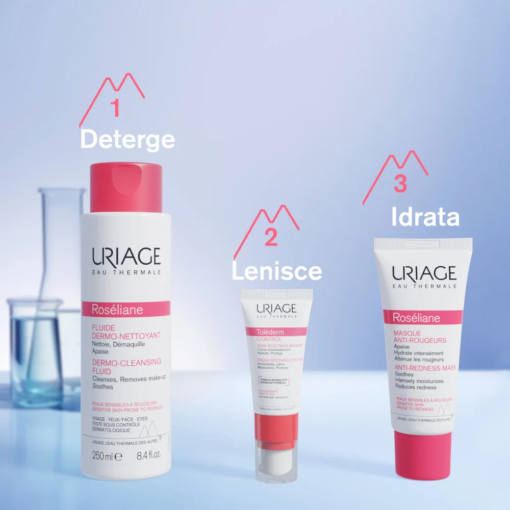 Uriage Rosèliane Maschera Anti-rossore Lenitiva Viso 40 ml Pelle Sensibile