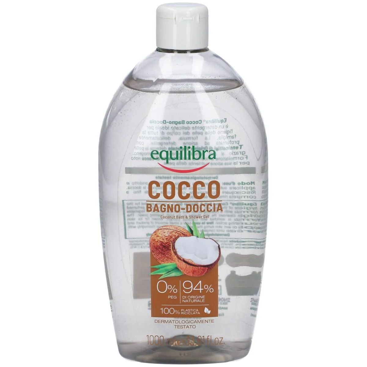 Equilibra Corpo Cocco Bagno Doccia 1000 Ml Azione Emolliente