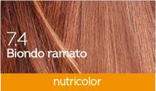 Biokap Nutricolor 7.4 Biondo Rame Tinta Per Capelli