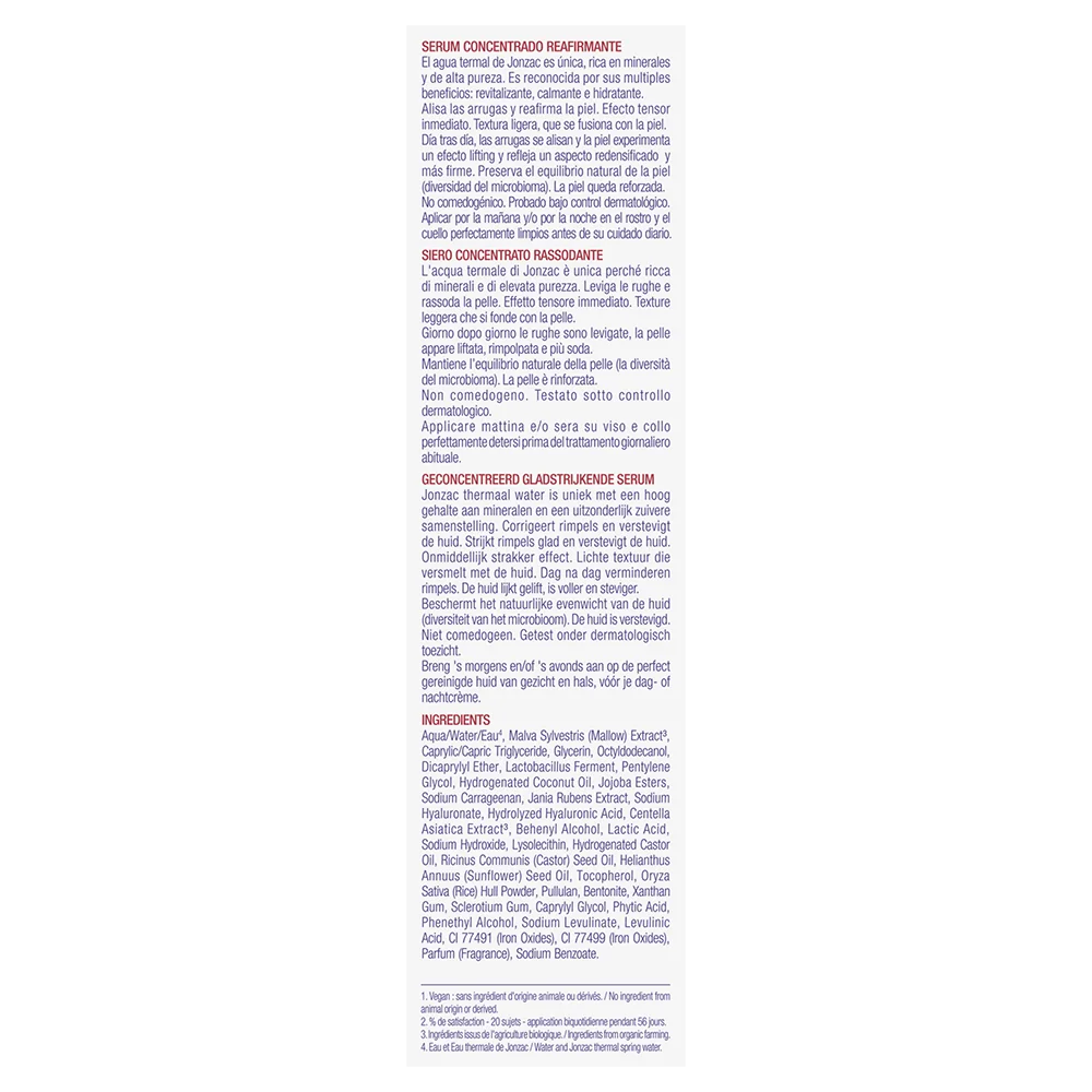 Eau Thermale Jonzac Siero Concentrato Rassodante Sublimactive 30 ml Anti-Rughe