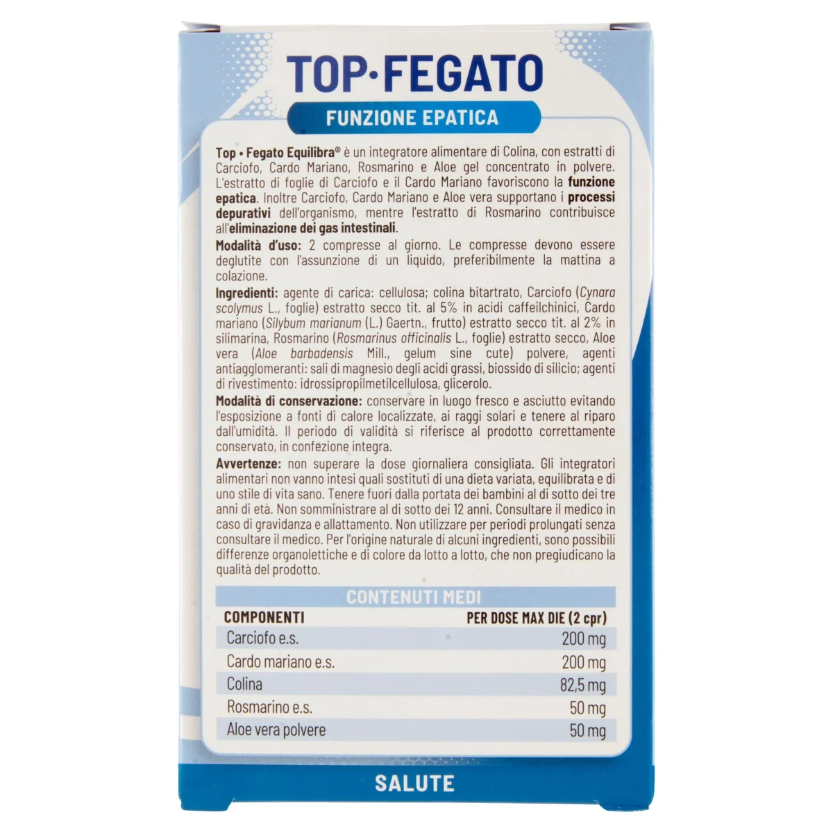 Equilibra Top Fegato Con Aloe 30 Compresse Integratore per Benessere del Fegato
