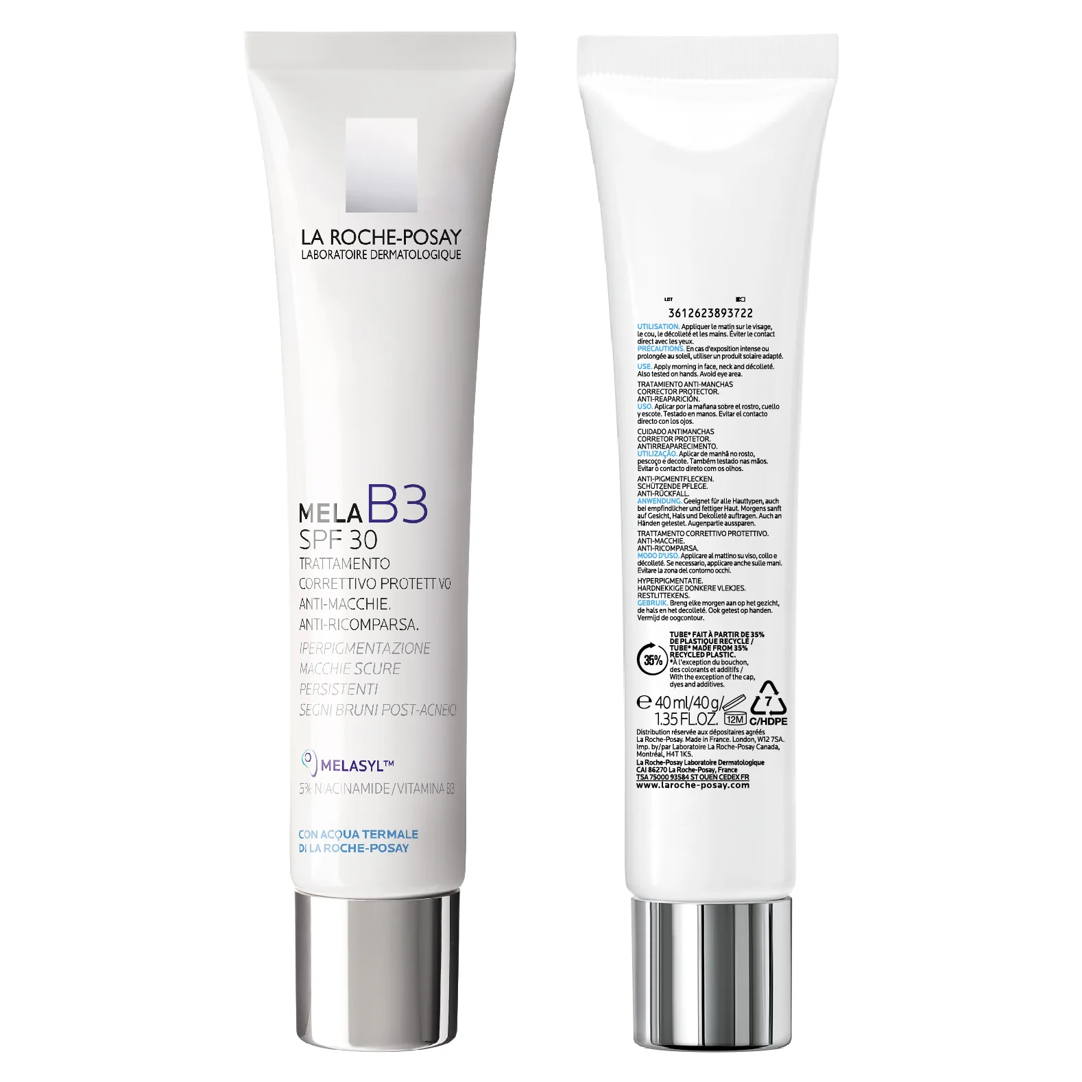 La Roche Posay Mela B3 Crema Spf30 Anti-Macchie 40 ml Trattamento correttivo e protettivo