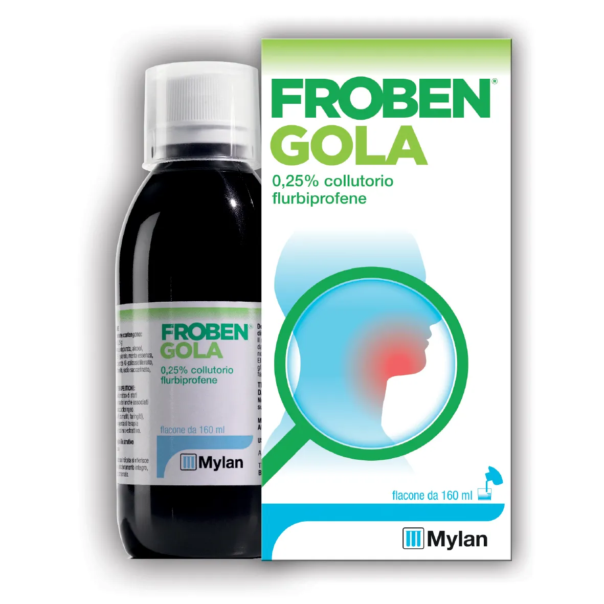 Froben Gola Collutorio 25 % Flurbipofene 160 ml – Collutorio Antinfiammatorio