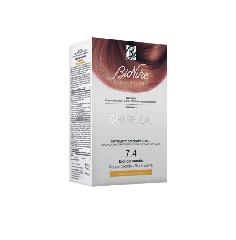 Bionike Shine On 7.4 Biondo Ramato 7.4 Trattamento Colorante Capelli