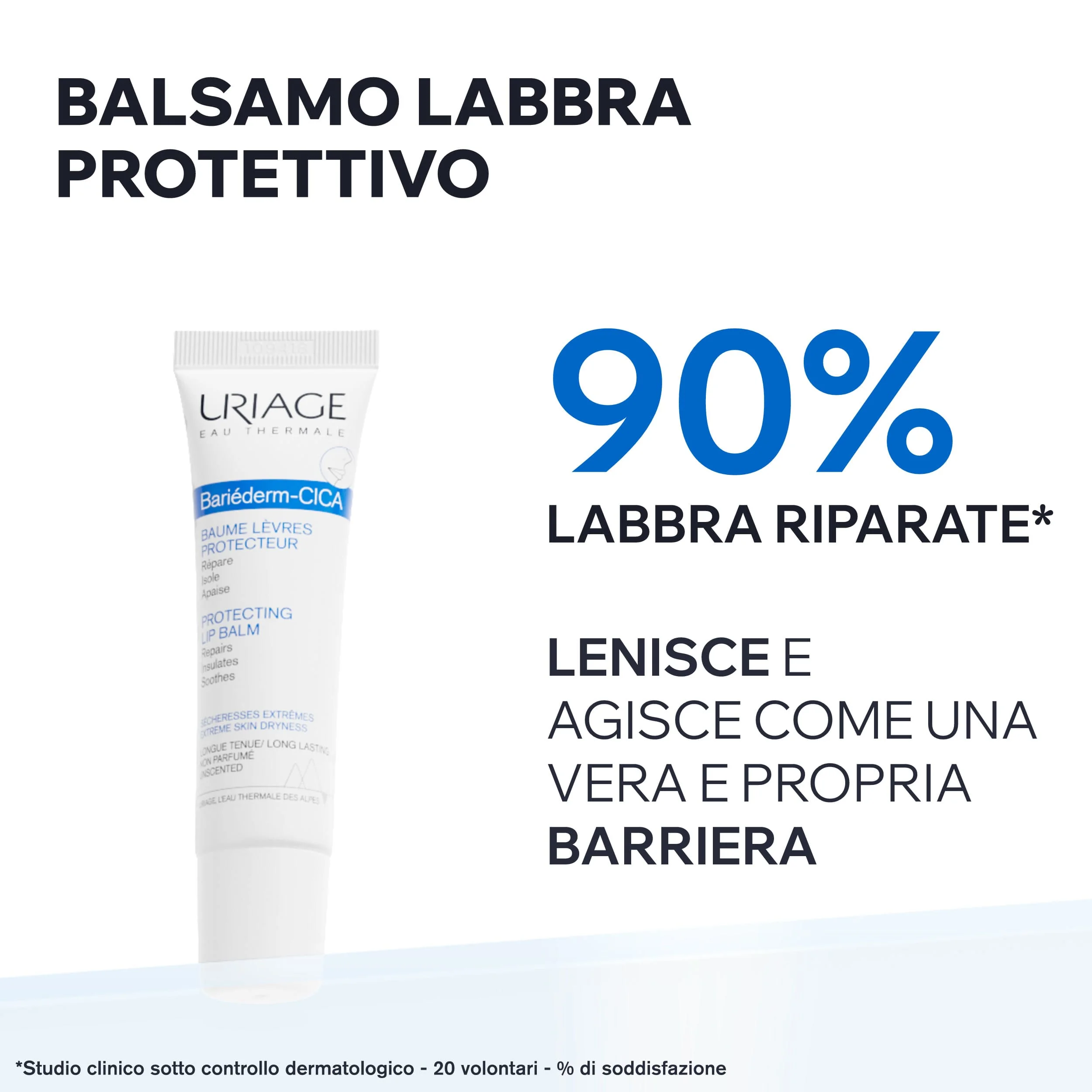 Uriage Barièderm Cica-Levres Balsamo Labbra Secche Screpolate 15 ml Balsamo Barriera