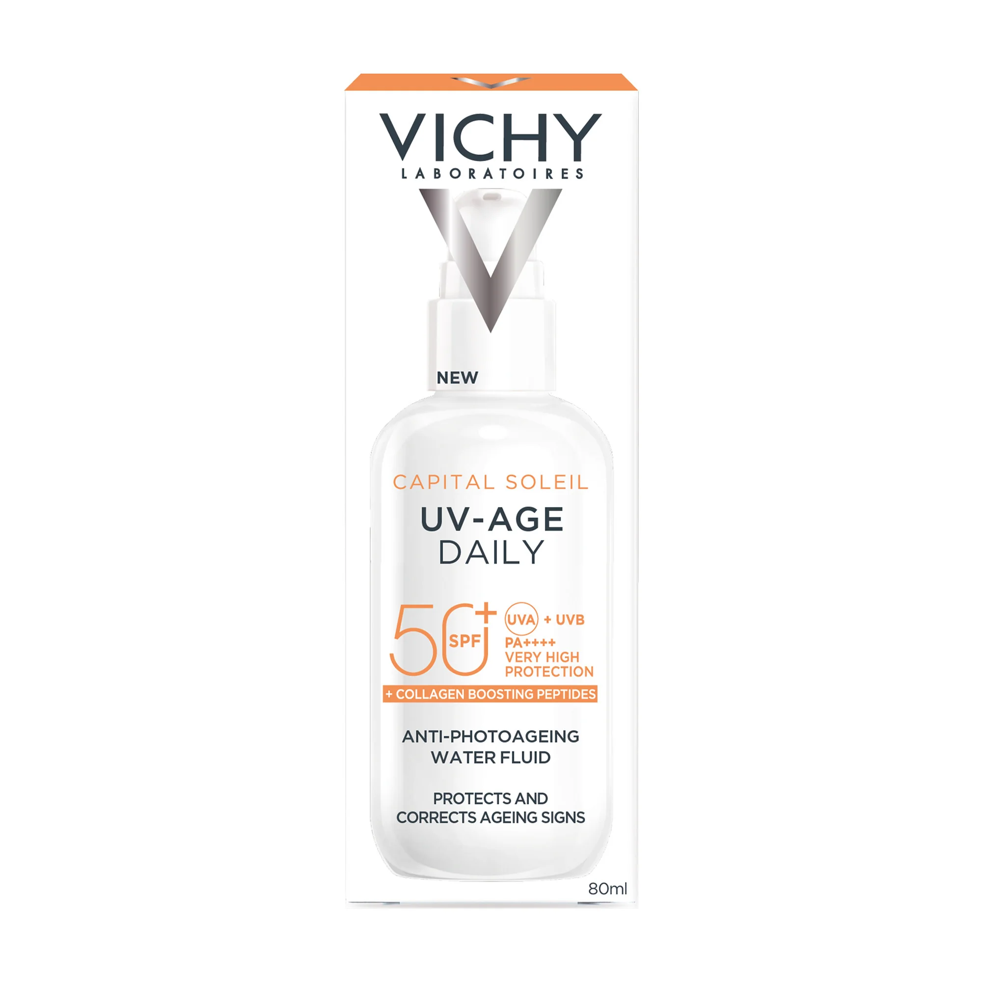 Vichy Capital Soleil Uv-Age Daily Spf50+ 80 ml Combatte il fotoinvecchiamento