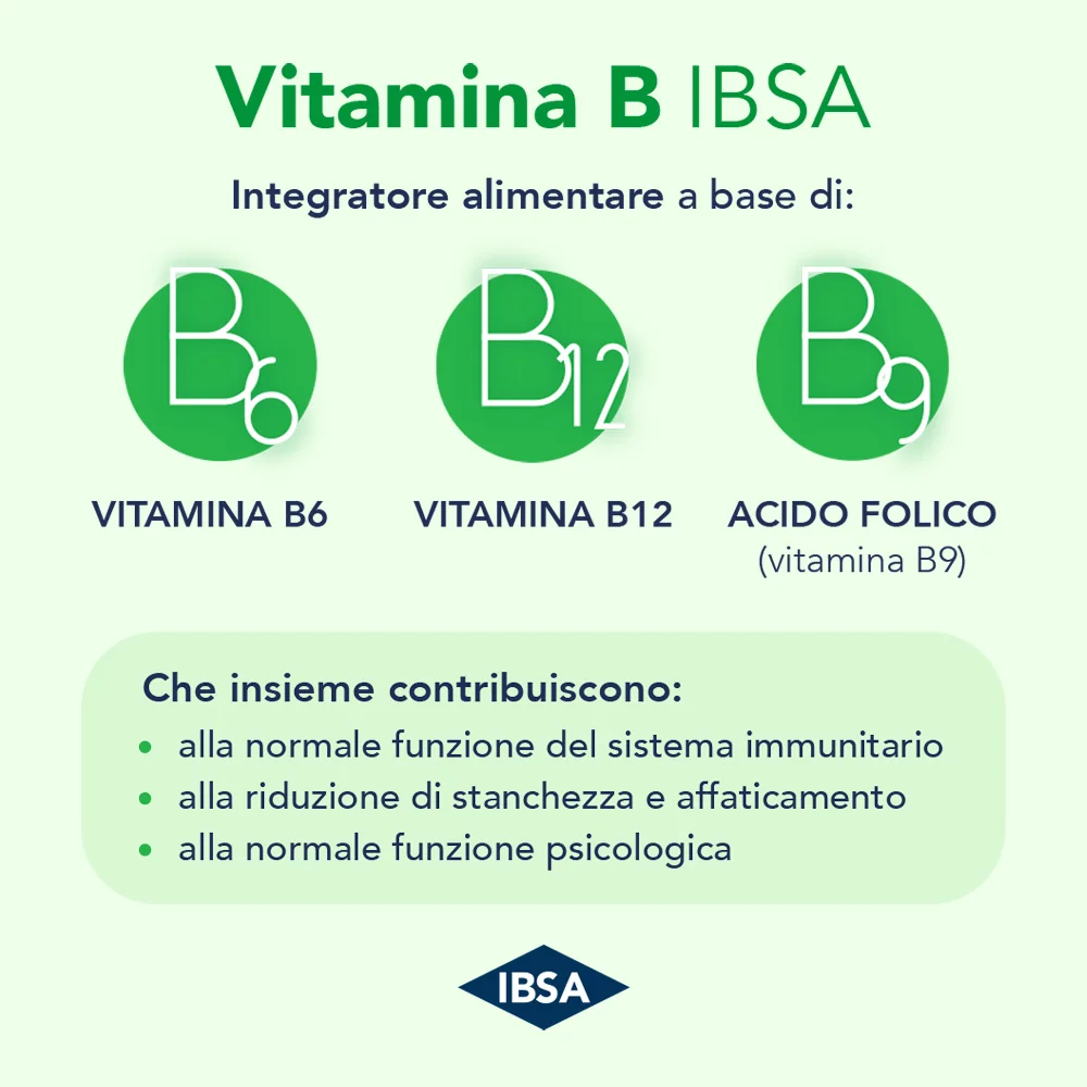 Vitamina B Ibsa 3Film Orali Senza Glutine