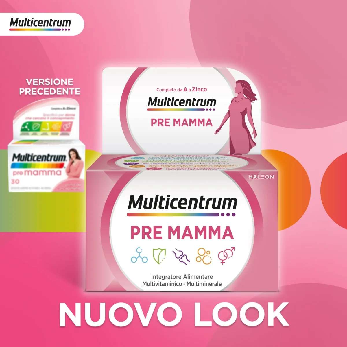 Multicentrum Pre Mamma 30 Compresse Vitamine per Gravidanza