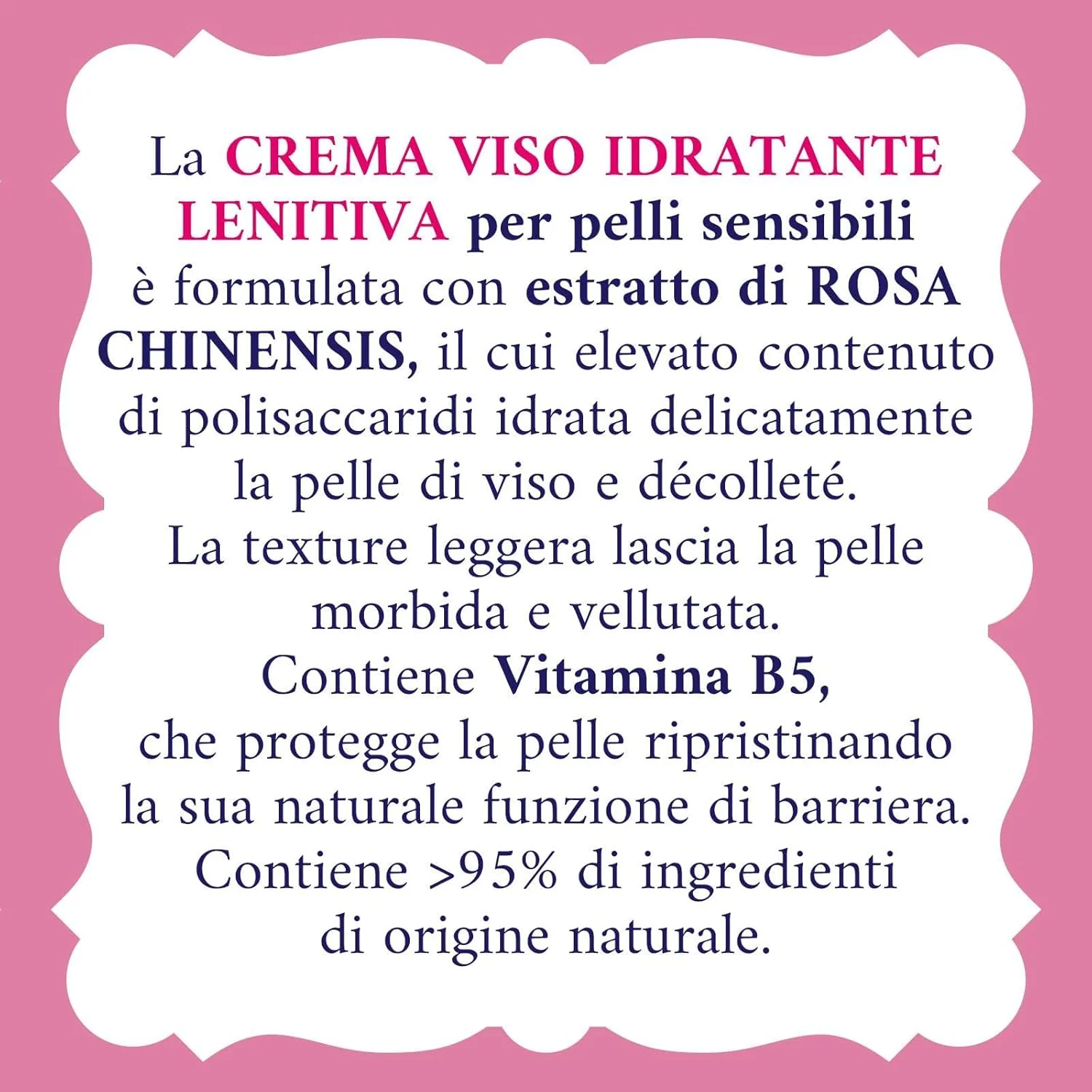 Acqua Alle Rose Crema Viso Idratante Lenitiva 50 Ml