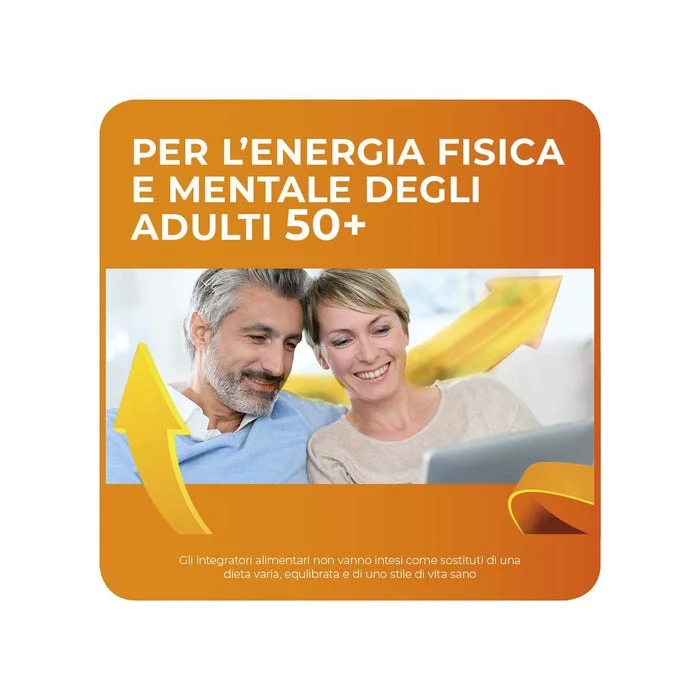 Sustenium Plus 50+ Integratore Per Energia Fisica e Mentale 16 Bustine