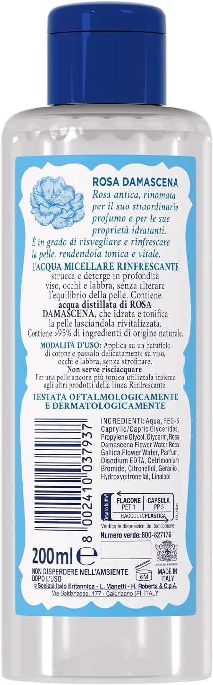 Acqua Alle Rose Acqua Micellare Rinfrescante 200 Ml