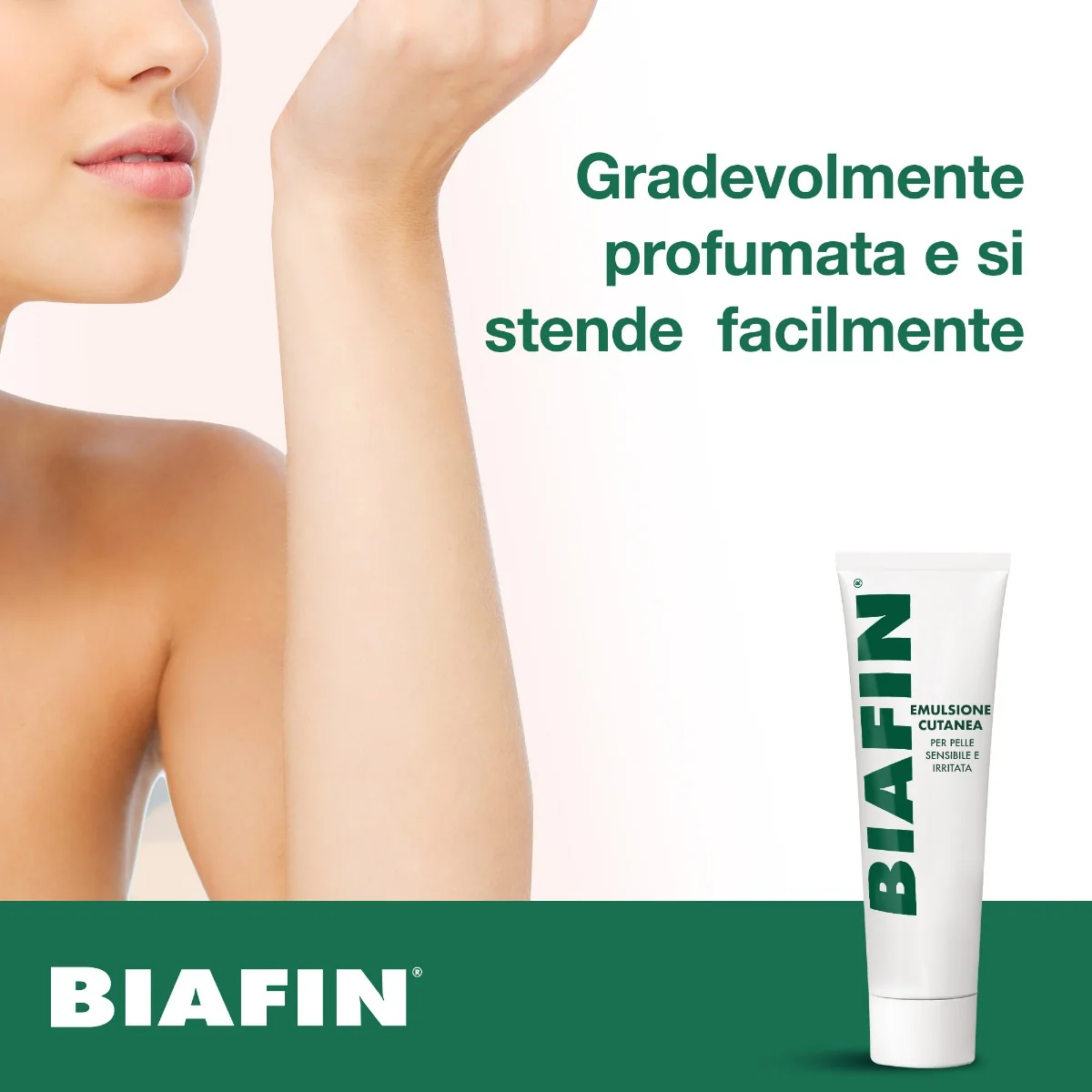 Biafin Emulsione Cutanea Idratante Lenitiva 100 ml Crema scottature e pelle sensibile e irritata