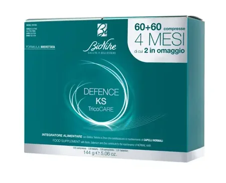 Bionike Defence KS Tricocare Bipack 60 + 60 Compresse 2 Mesi di Trattamento in Omaggio