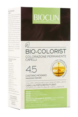 Bioclin Bio-Colorist 4.5 Castano Mogano Tintura Naturale Capelli