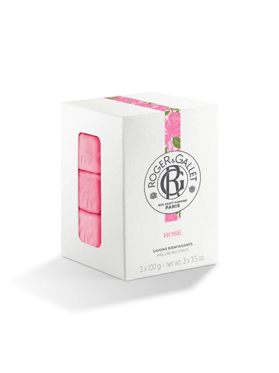 R&G Rose Box Saponette 3 Pezzi 100 g Mani e corpo