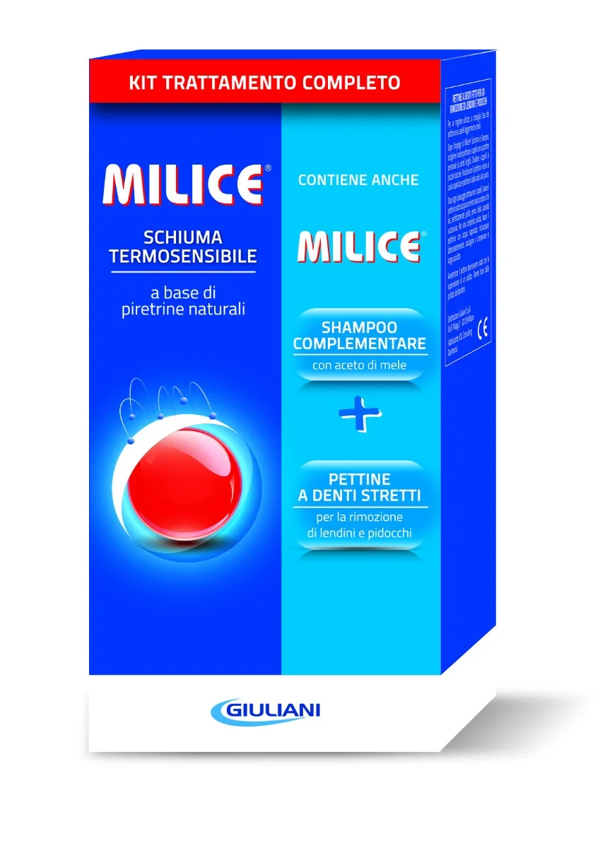 Milice Multipack Mousse + Shampoo Trattamento Antipidocchi