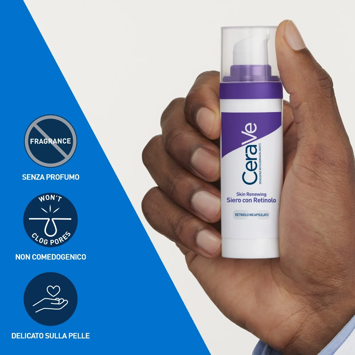 CeraVe Skin Renewing - Siero Viso con Retinolo Anti Età Prime Rughe, 30 ml Antiage