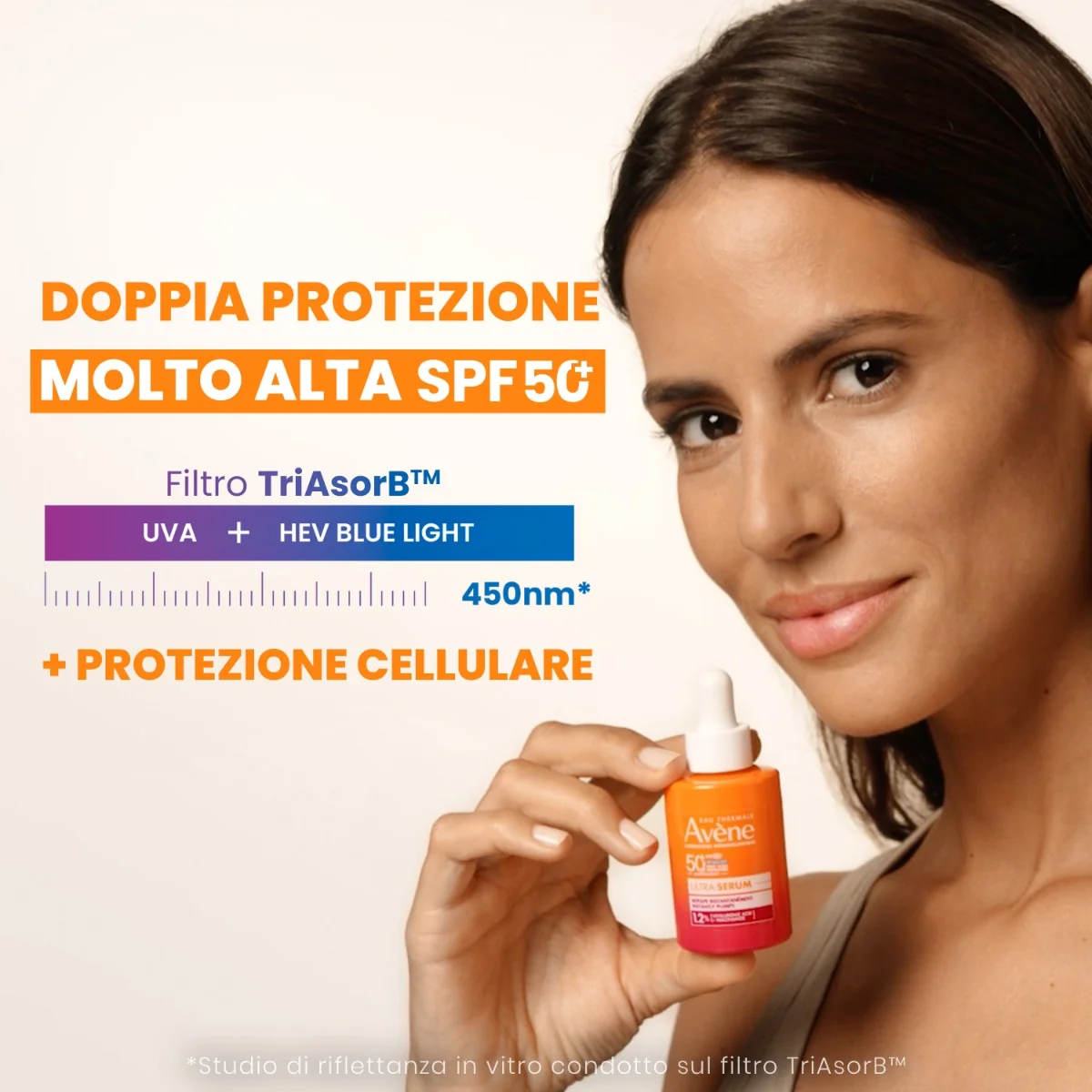 Avene Eau Thermale Avene Solare Ultra Siero Rimpolpa Immediatamente SPF 50+ 30 Ml Ultra Leggera