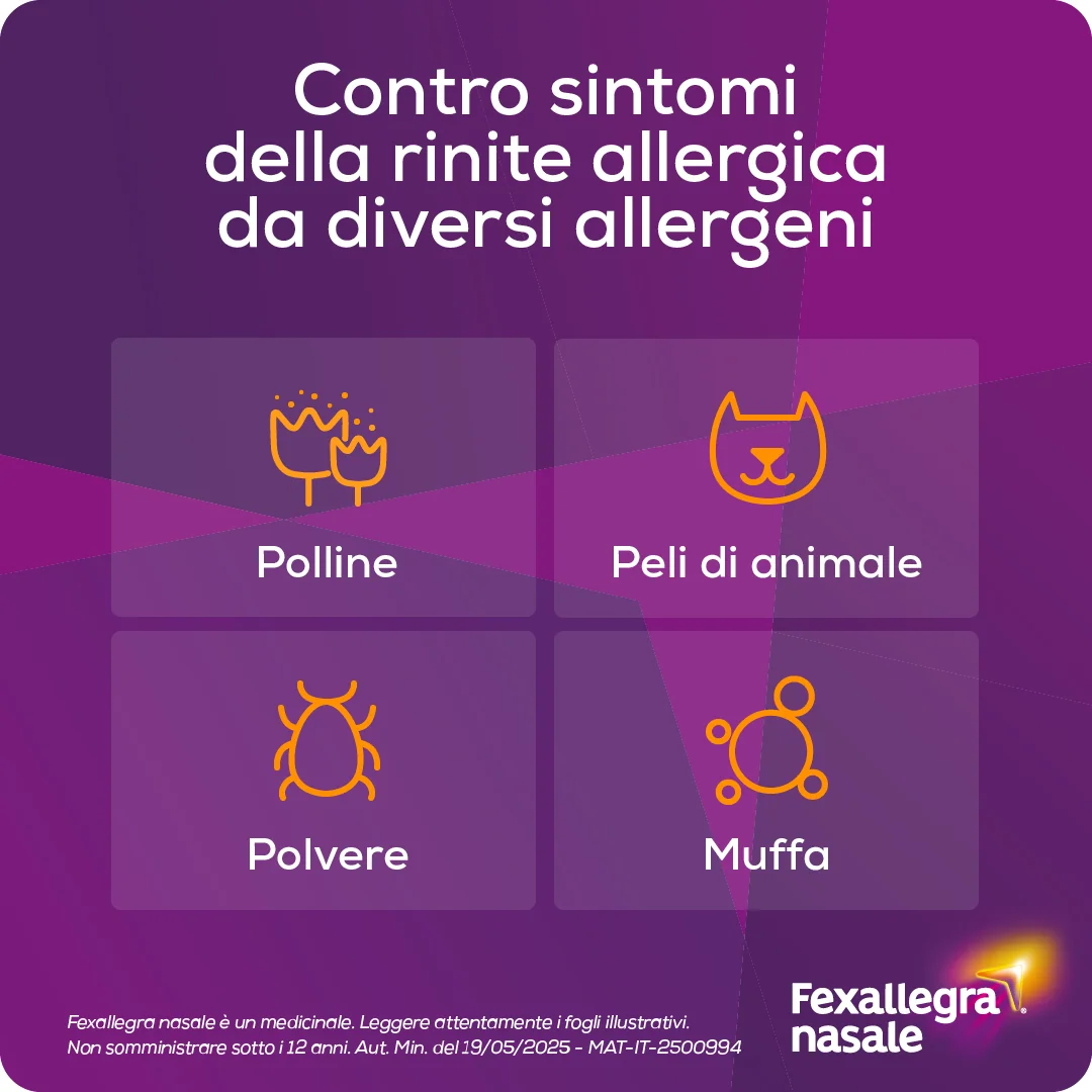 Fexallegra Nasale Spray 10 ml 1 mg/ml + 3,55 mg/ml Rinite Allergica