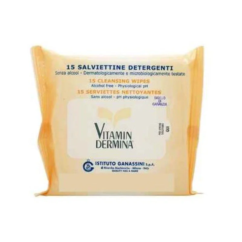 Vitamindermina Salviettine Intime 15 Pezzi Detergenti