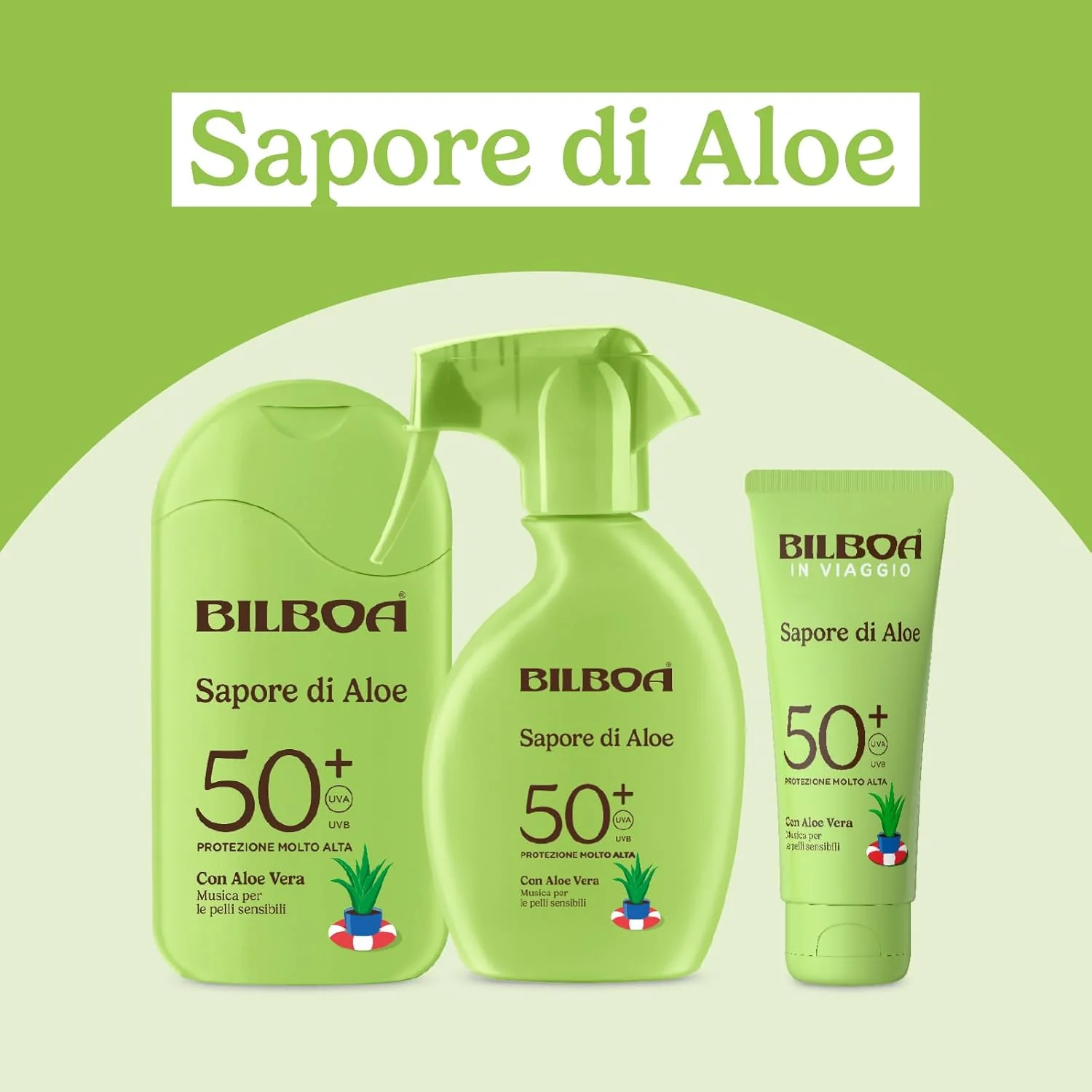 Bilboa Trigger Aloe Sensitive 50+ 250 Ml 