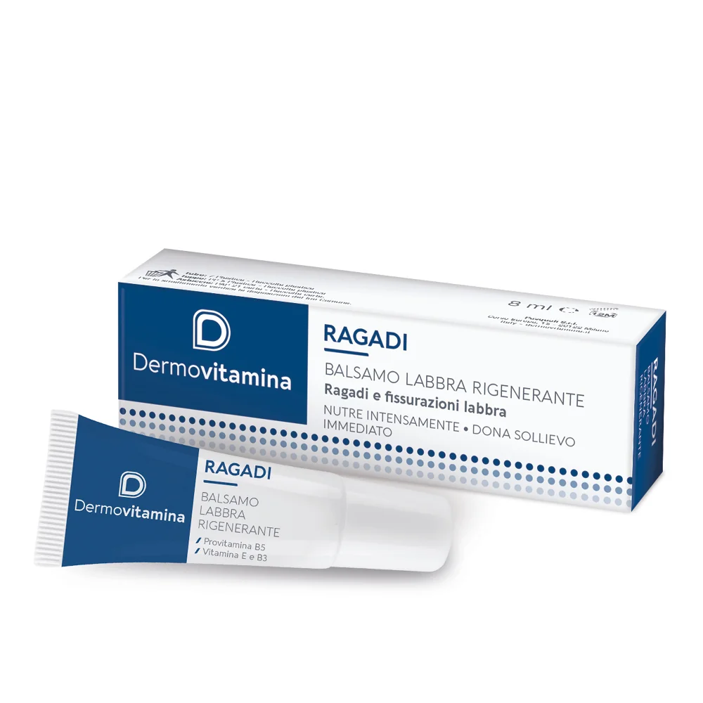 Dermovitamina Ragadi Labbra Balsamo Riparatore 8 ml Azione Rigenerante