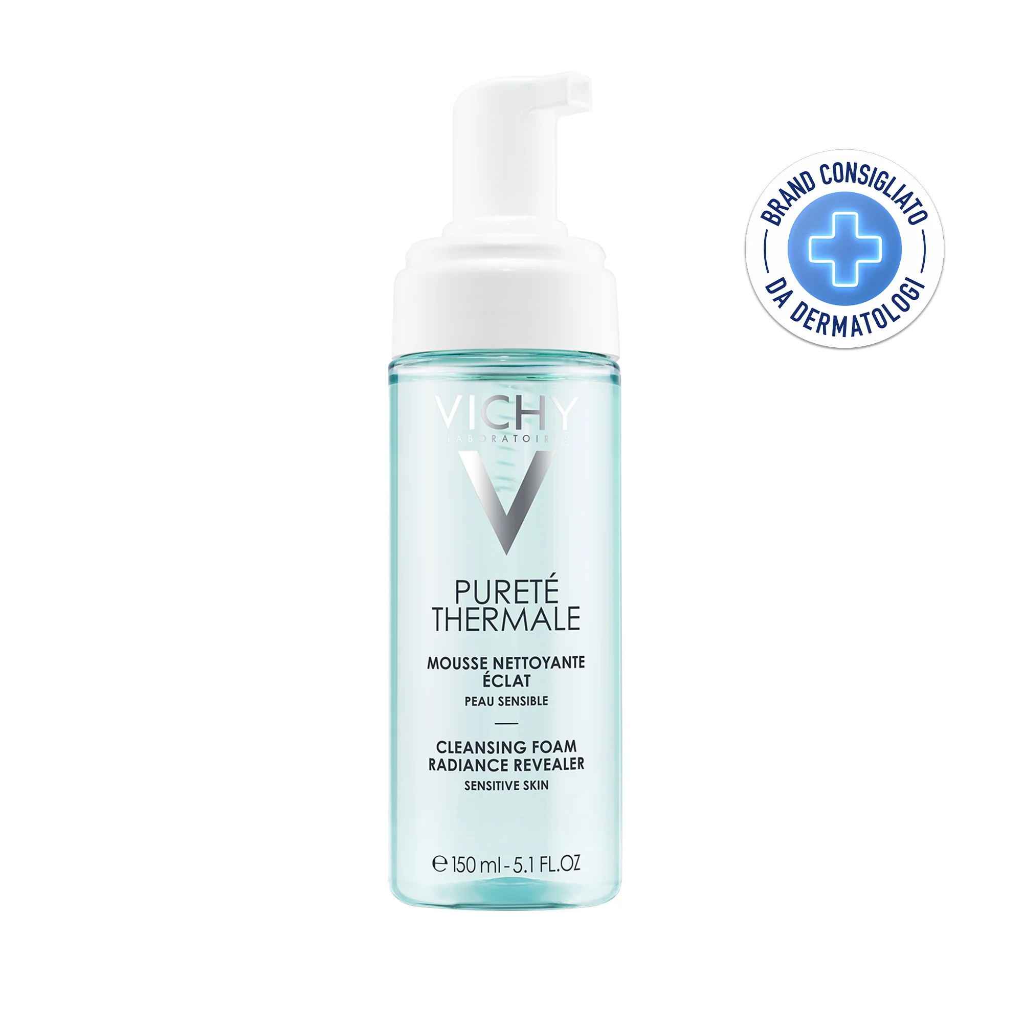 Vichy Pureté Thermale Acqua 200 Ml Mousse detergente illuminante