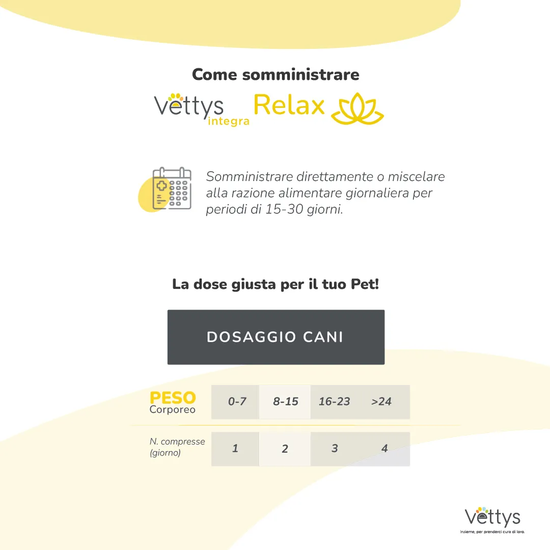 Vettys Integra Relax Cane 30 Compresse Riposo