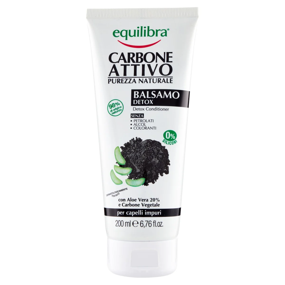 Equilibra Carbone Attivo Balsamo 200 Ml Nutrimento Profondo