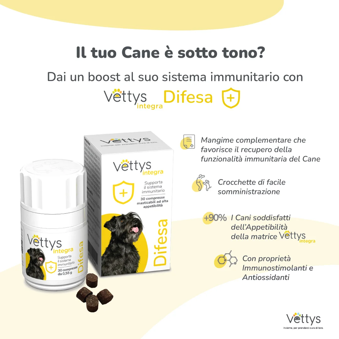 Vettys Integra Difesa Cane 30 Compresse Sistema Immunitario