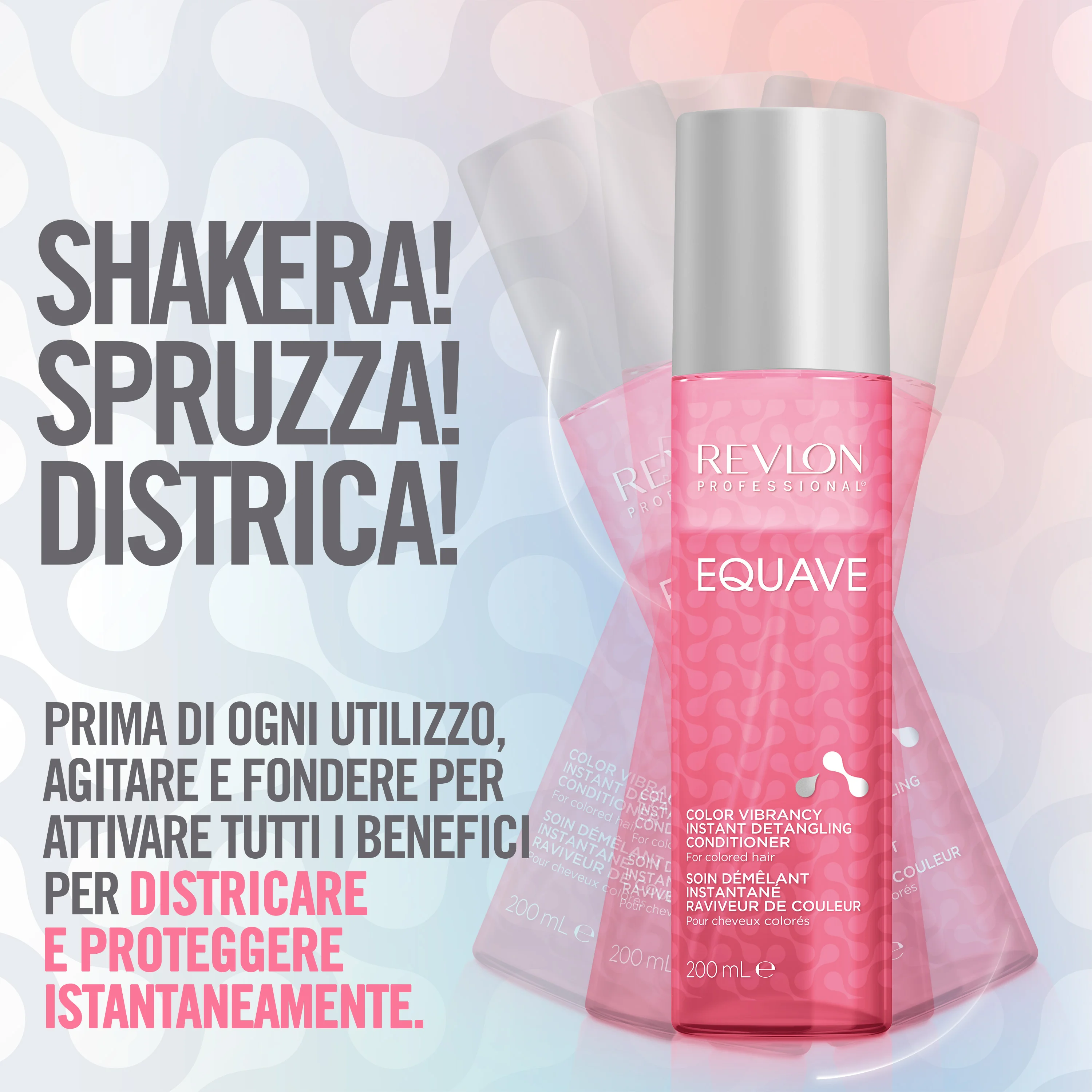 Revlon Equave Color Vibrancy Detangling Conditioner 200 ml Spray districante capelli colorati