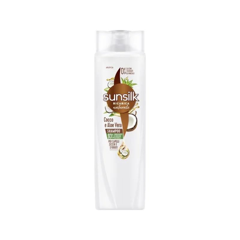 Sunsilk Shampoo Cocco e Aloe Vera 250 ml Capelli secchi e sfibrati