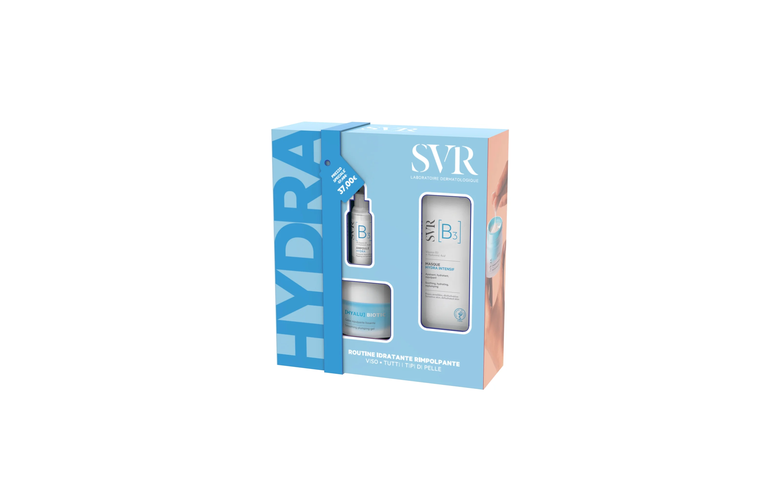 Svr Set Hyalu Biotic Gel 50Ml + Hydra Intensif Masque B 12Ml + Ampoule Hydra B3 10Ml
