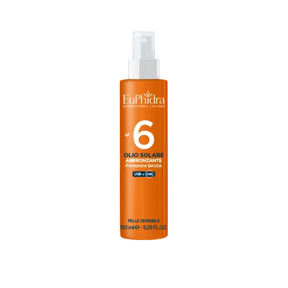 Euphidra Ka Olio Solare Abbronzante SPE 6 150 ml Protezione Bassa