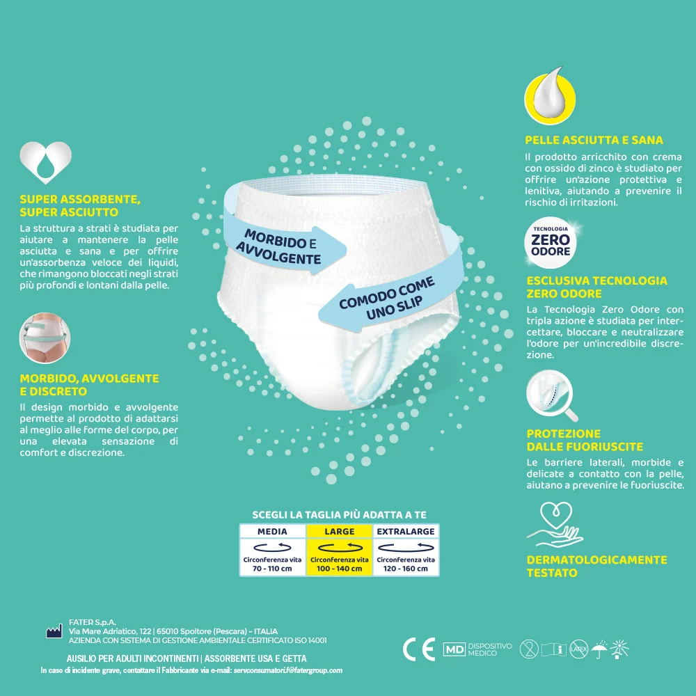 Lines Specialist Derma Pants Plus L 14 pezzi per incontinenza