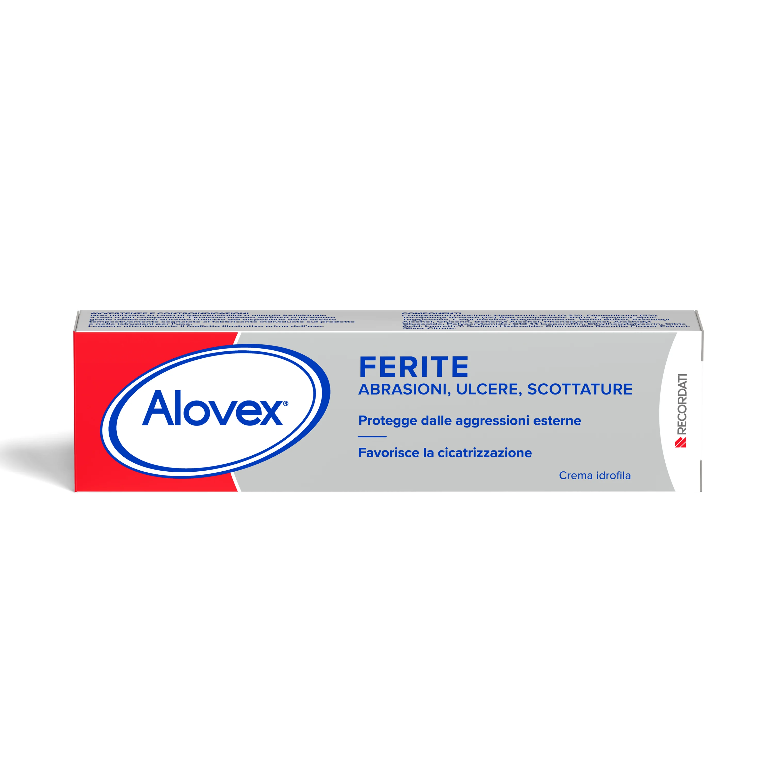 Alovex Ferite Crema Idrofila Abrasioni Ustioni Ulcere 30 ml