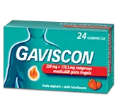 Gaviscon 24 Compresse Gusto Fragola 250 + 133,5 mg