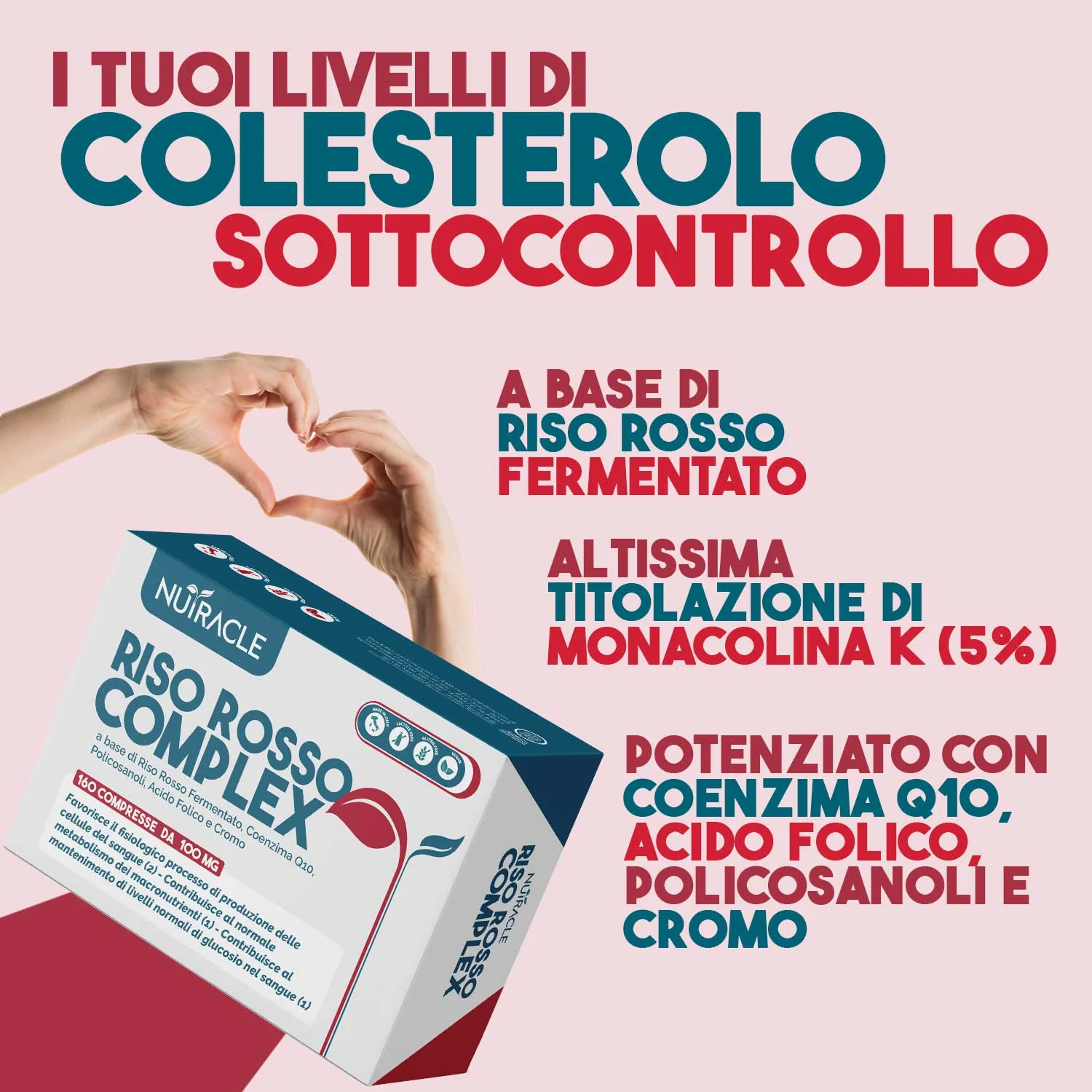 Nutracle Riso Rosso 160Cpr Benessere Cardiaco